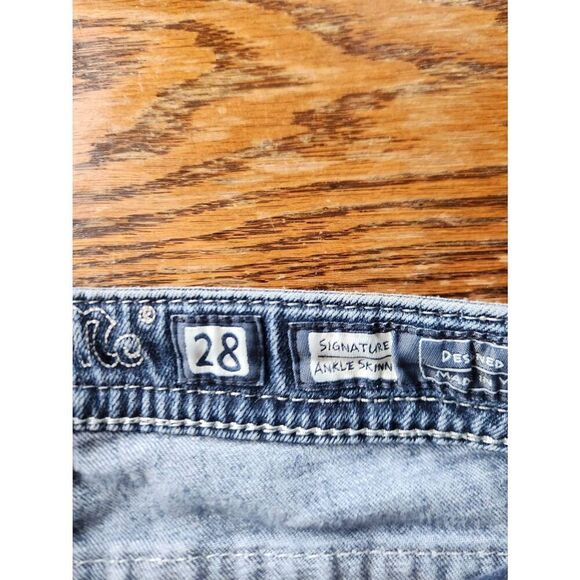 Miss Me blingy pocket  signature ankle skinny jeans sz 28x27 - Picture 5 of 6